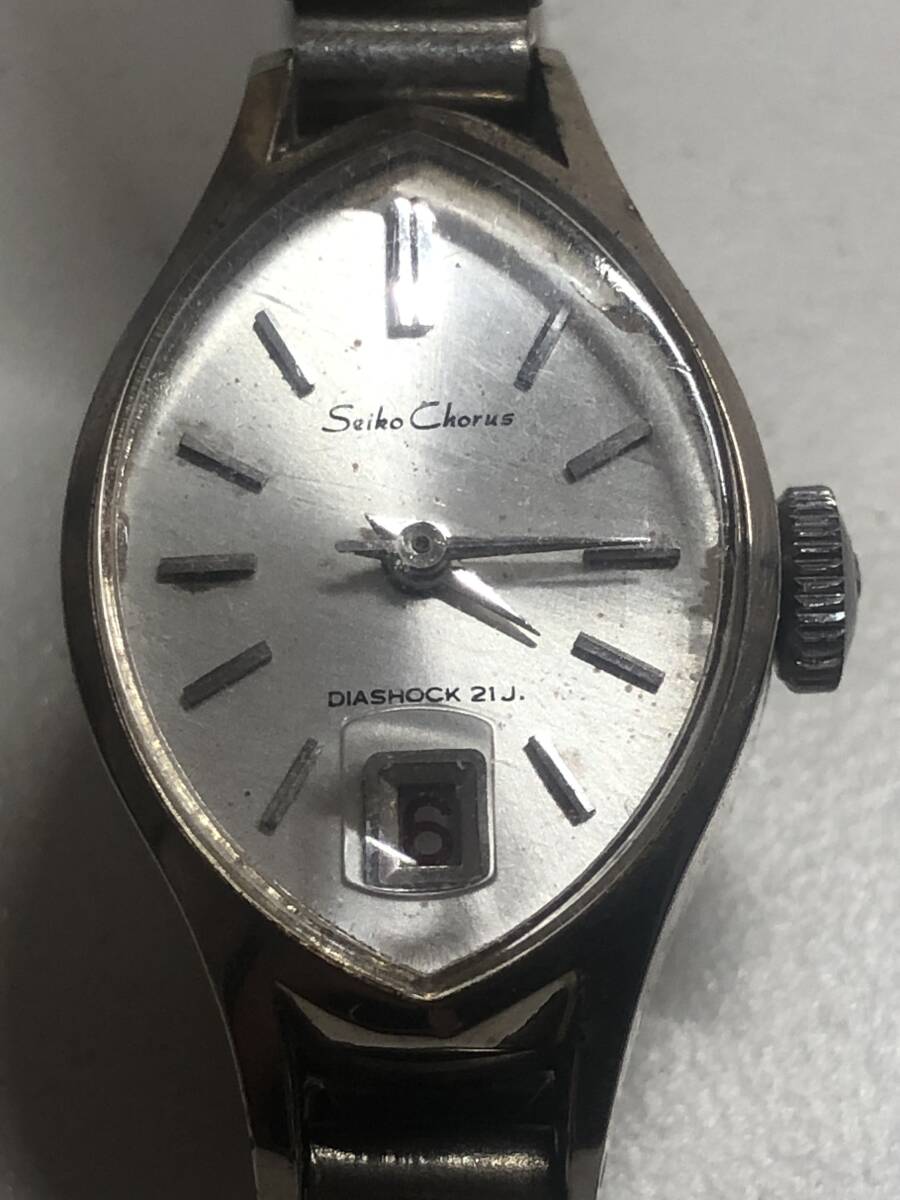 SEIKO　セイコー　コーラス　21石　DIASHOCK21J　手巻き　腕時計　アンティーク