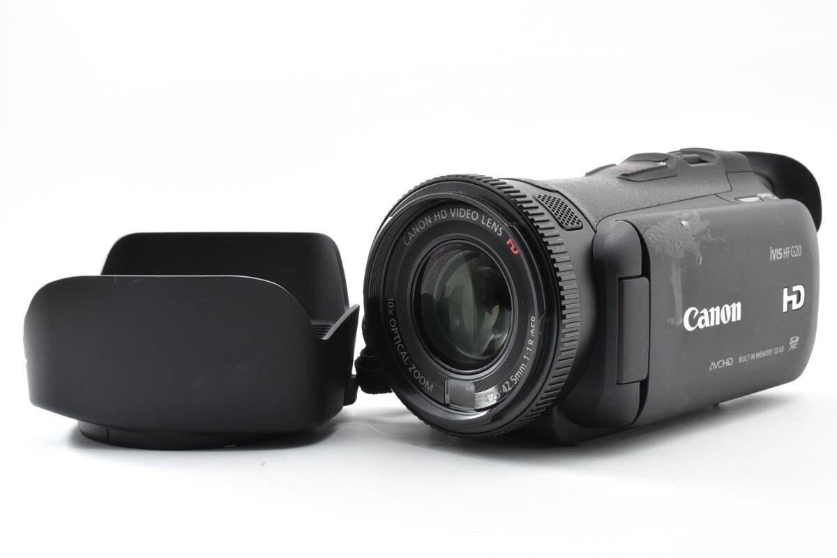 Canon キヤノン iVIS HF G20 デジタルビデオカメラ フード付き　#04231