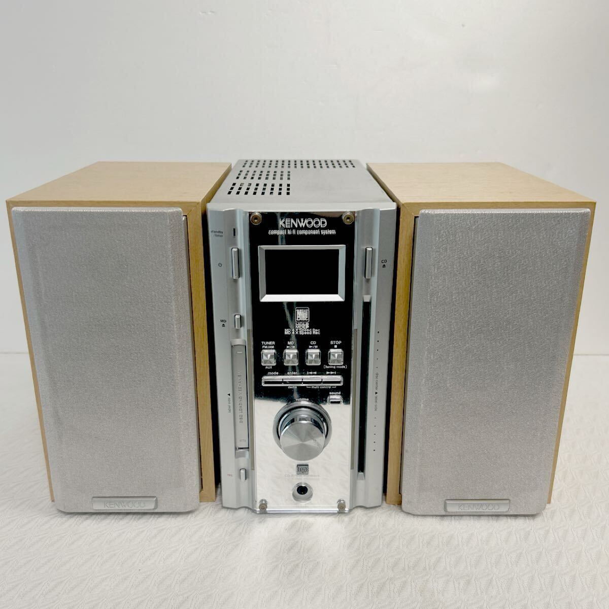 KENWOOD compact Hi-Fi component system JVC RD-ES3MD LS-ES3-S ケンウッド ミニコンポ 音響機器 CD/MD 動作未確認 現状品