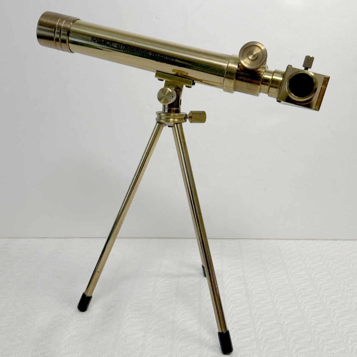 NASHICA Astronomical Telescope ナシカ ミニ天体望遠鏡 真鍮製 卓上望遠鏡 インテリア 現状品
