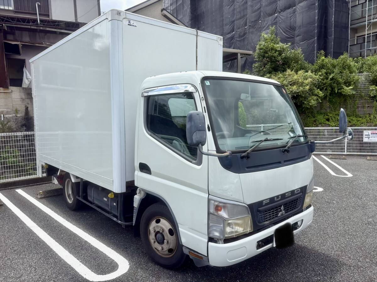 福岡発 三菱 キャンター 2トン トラック 箱車 パワーゲート 10万キロ以下 平成20年式 MT 車検付 ミッション バックモニター 禁煙 