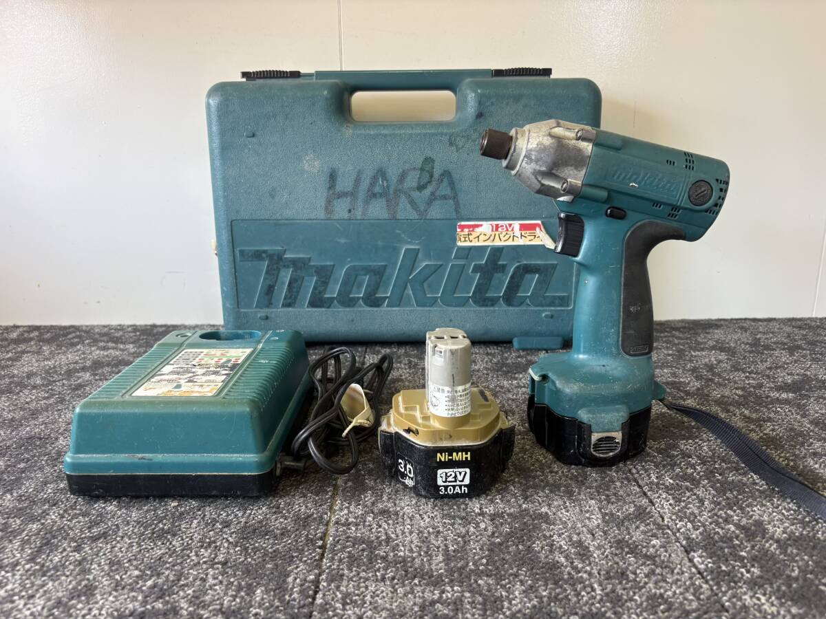 1000円スタート makita マキタ 充電式 インパクトドライバ 6916D バッテリー 1235 12V コードレス ドライバ ドライバー 充電器 充電
