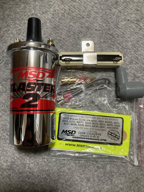 MSD　イグニッションコイル　ブラスター２　クローム　インパラ　ベルエア　カプリス　カマロ　コルベット　エルカミーノ