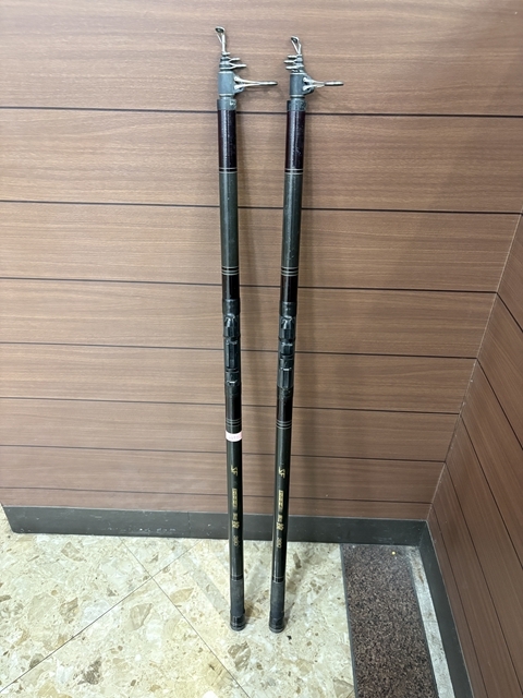 伊6694 釣り竿 スーパーカーボ 振出 390 2本 現状品