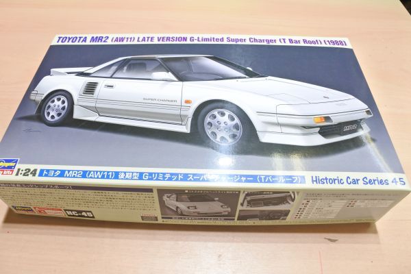 FW1　ハセガワ　1/24　トヨタ MR2 (AW11) 後期型 G-リミテッド スーパーチャージャー (Tバールーフ)　80/定形外660