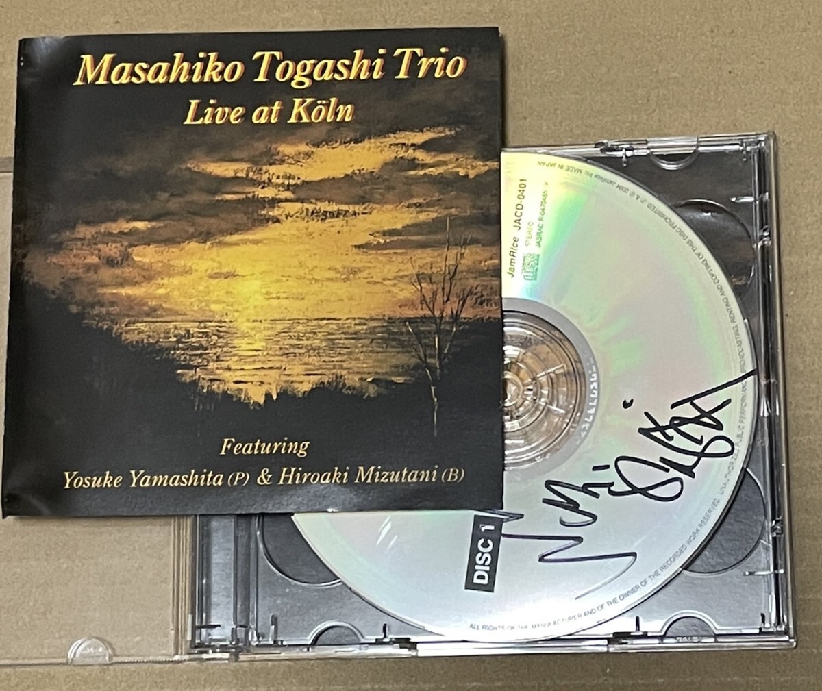 送料込 サイン入り? 富樫雅彦 - ライブ・アット・ケルン Live At Koln 2CD / 山下洋輔 / Masahiko Togashi, Yosuke Yamashita / JACD0401