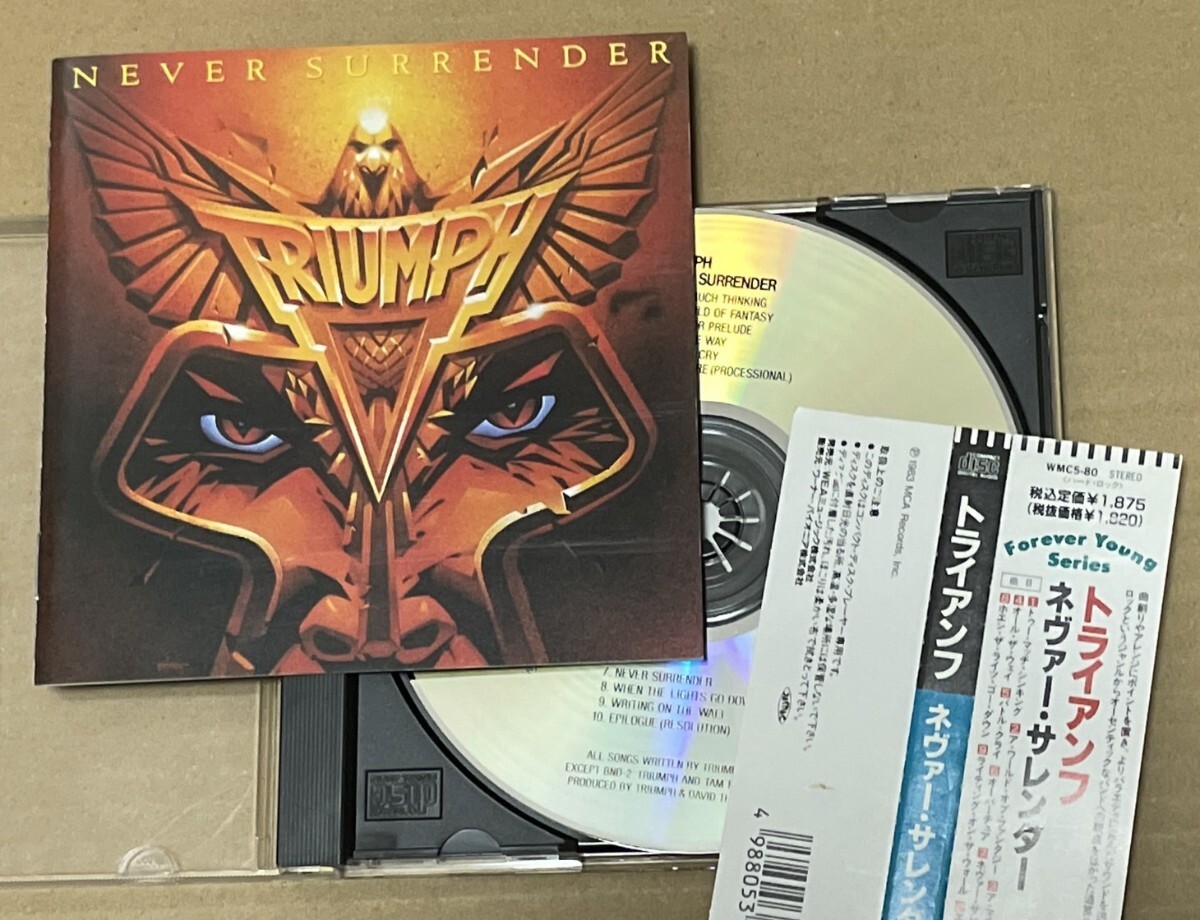 送料込 Triumph - Never Surrender 国内盤CD / トライアンフ - ネヴァー・サレンダー / WMC580