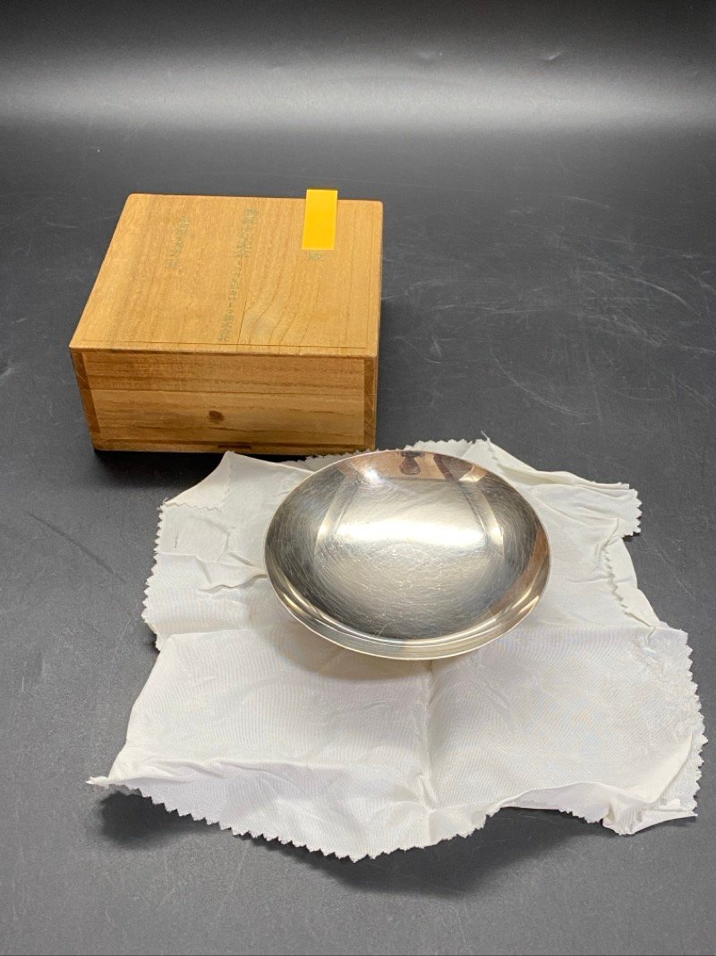 銀盃 純銀 シルバー 約92.5g 宮本商行 記念品 共箱付き 銀杯 コレクション ☆ちょこオク☆60