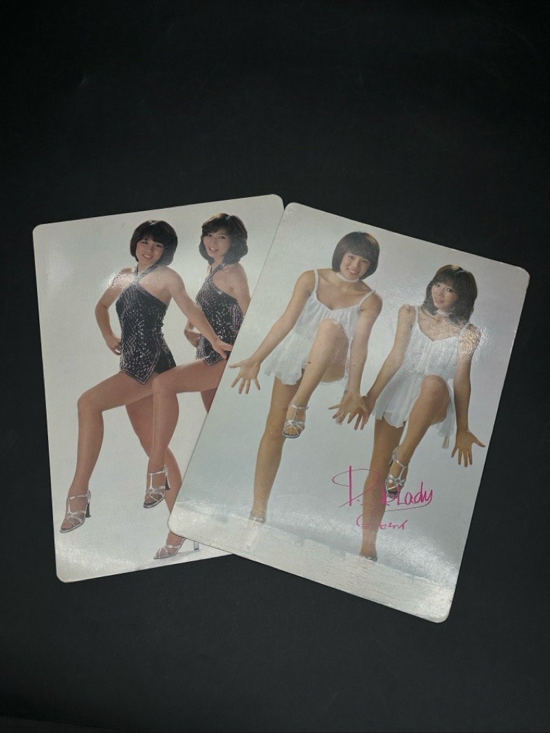 レトロ！ ピンクレディー 下敷き 2点セット シャワラン 当時物 昭和レトロ Pink lady ☆ちょこオク☆60
