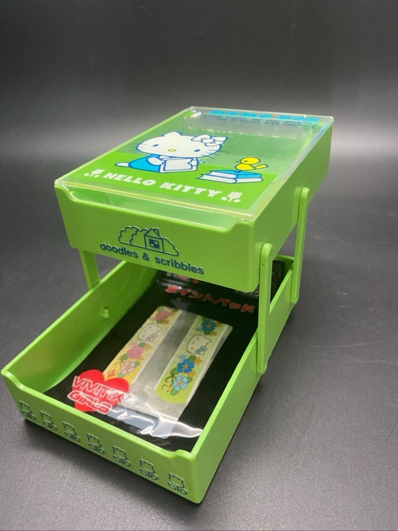 SANRIO HELLO KITTY MEMO BOX サンリオ ハローキティー メモボックス キティちゃん おまけ付き 昭和レトロ 1976年☆ちょこオク☆60
