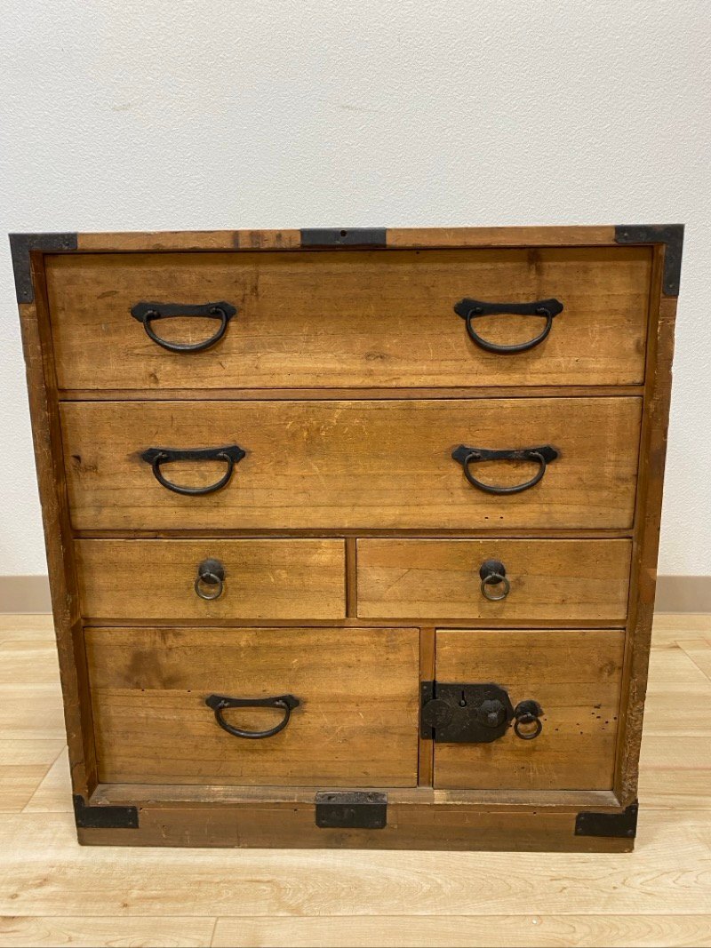 旧家蔵出し 小箪笥　チェスト　時代箪笥　和家具　アンティーク家具 骨董 ビンテージ レトロ ☆ちょこオク☆ 140