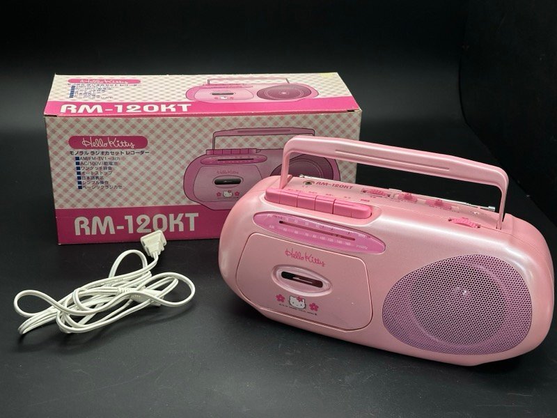 Hello Kitty キティ ラジカセ ピンク サンリオラジオカセットレコーダー RM-120KT ヴィンテージ レトロ DOSHISHA ドウシシャ ちょこオク100