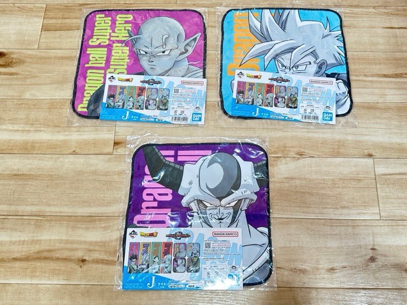 クリックポスト可 未使用品！ ドラゴンボール ハンカチ 3枚 VSオムニバスグレイド 一番くじ J賞 タオル ☆ちょこオク☆