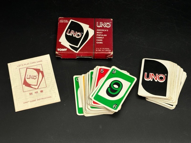 UNO カードゲーム ボードゲーム 昭和レトロ TOMY 1981年 トミー ☆ちょこオク☆60