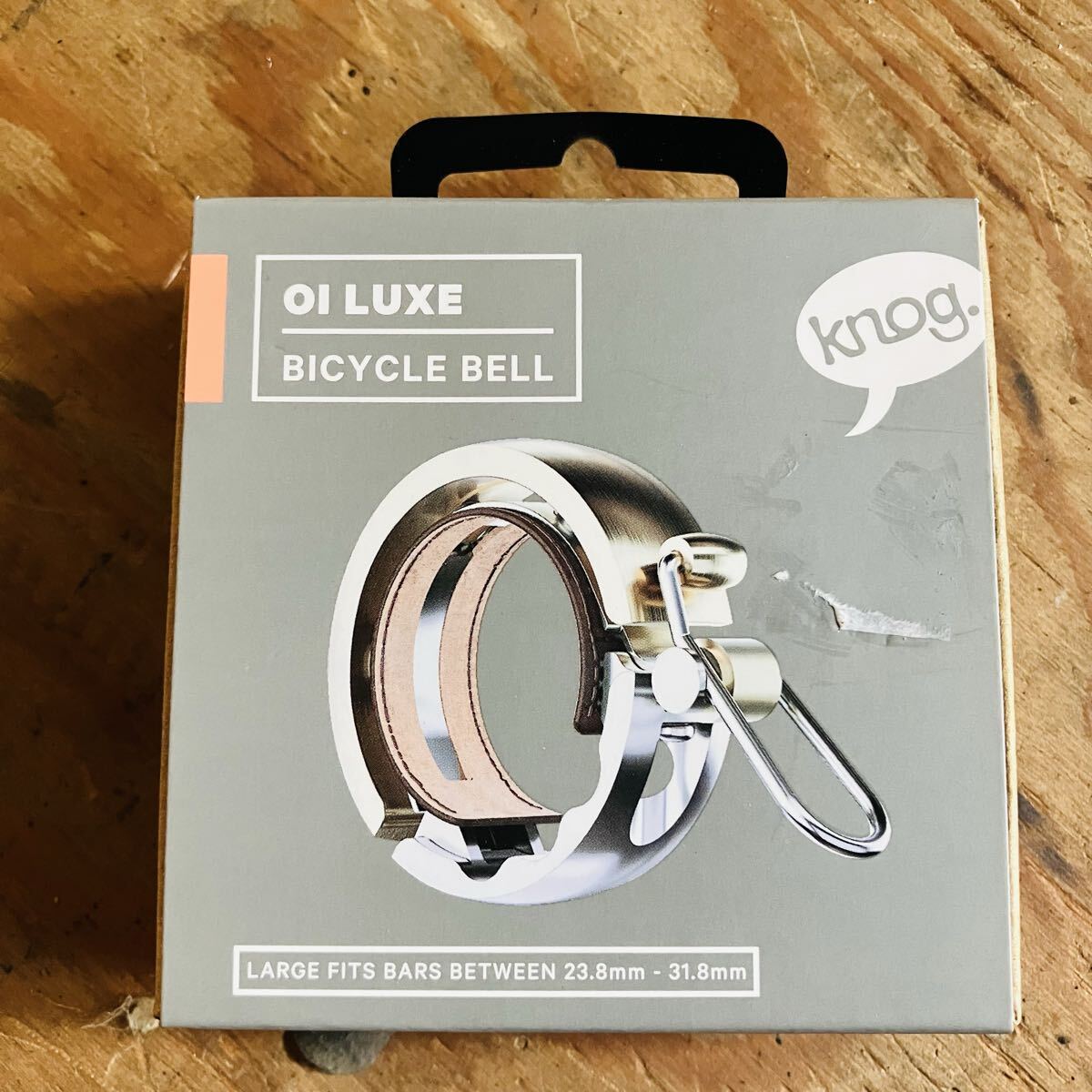 未使用品 knog oi Luxe Large Brass 23.8-31.8mm ベル 