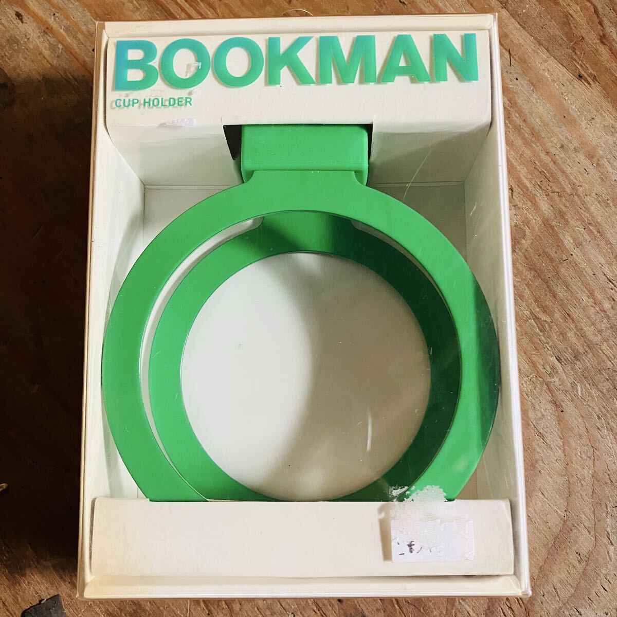 未使用品 BOOKMAN カップホルダー グリーン ハンドルバー取付 自転車 ドリンクホルダー 保管品