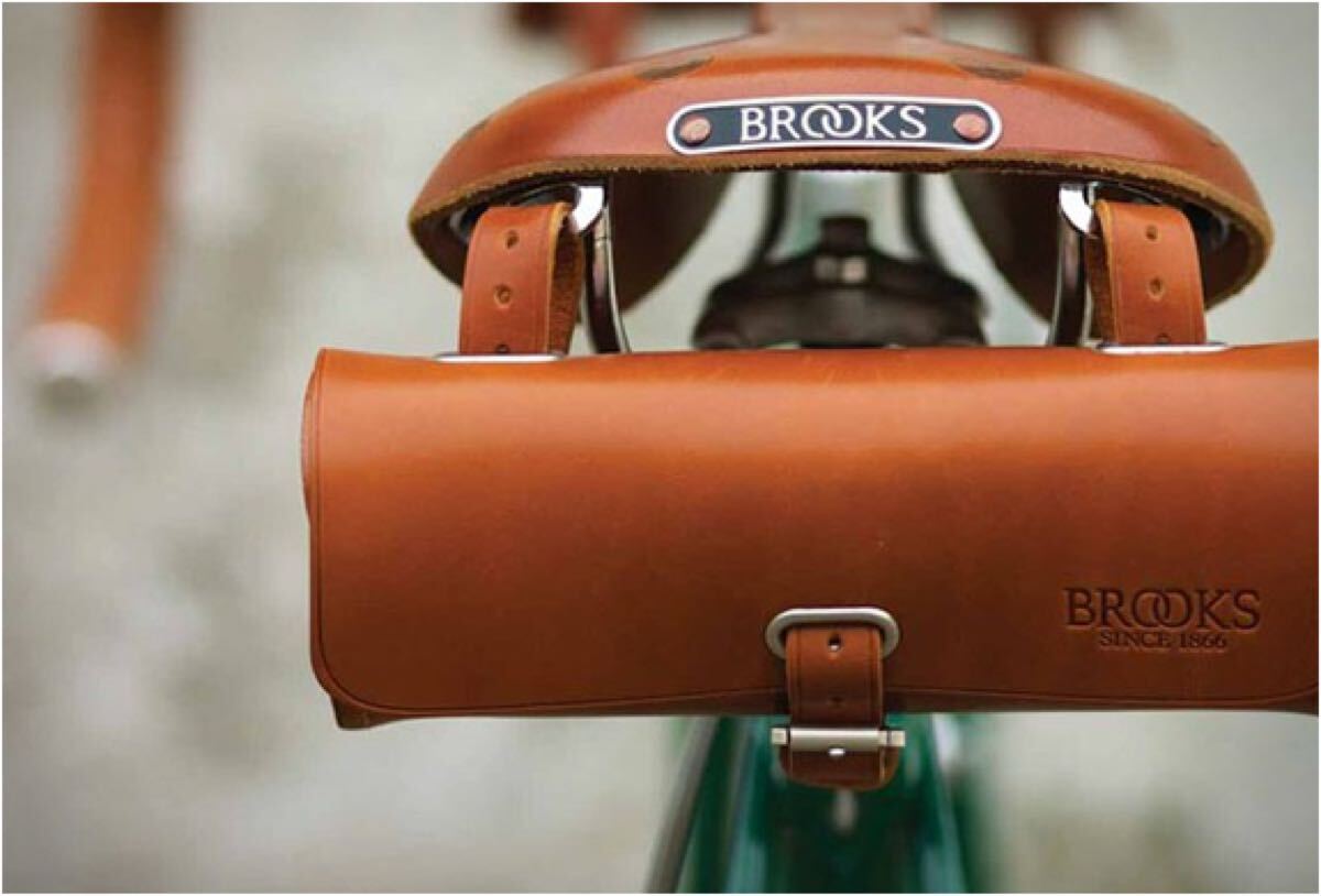 未使用品 BROOKS TOOL BAG HONEY ツールバッグ サドルバッグ 取り付けは簡単です 自転車バッグ ロードバイク レザー 革
