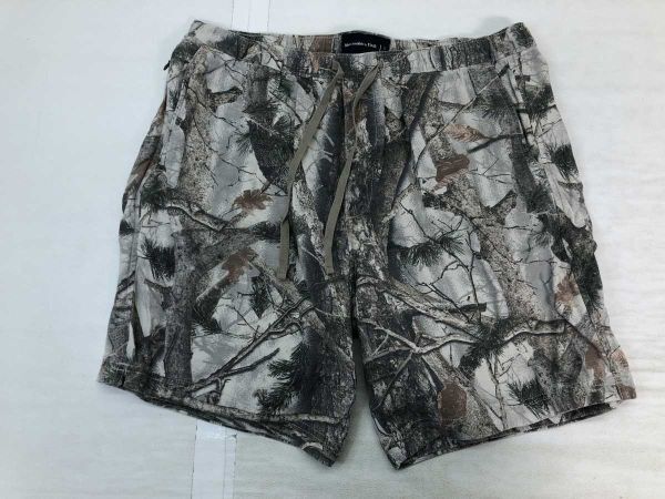 Abercrombie & Fitch アバクロンビーアンドフィッチ アメカジ リアルツリーカモ 迷彩 イージー ショート ハーフ パンツ グレー L メンズ