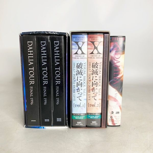 X JAPAN DAHLIA TOUR FINAL 1996 東京ドーム完全収録 THE VIDEO 破滅に向かって VHS 動作