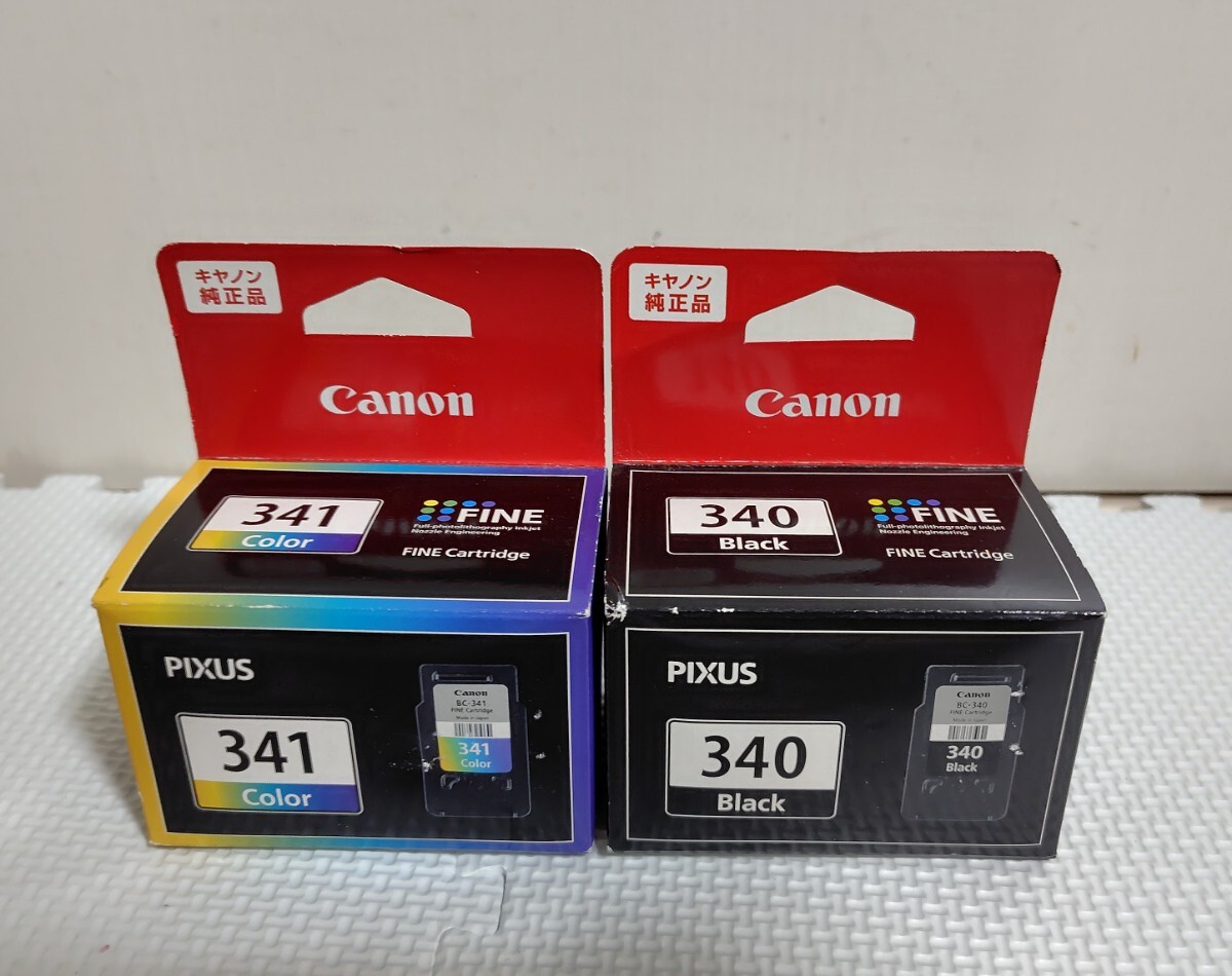 キヤノン Canon 純正 インク 340 ブラック 341 カラー BC-340 BC-341 期限切れ 未開封