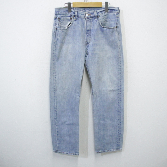 g618 2000年代製 LEVIS リーバイス デニムパンツ 501■00s 表記W32L32 ブルー 青 ジーパン ジーンズ アメカジ 古着 古着卸 激安 希少 90s