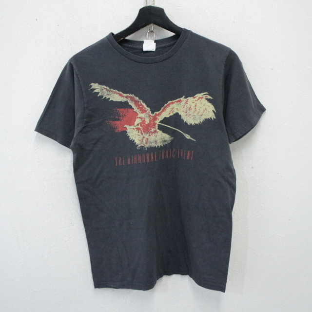 g473 2000年代製 BayIsland 半袖プリントTシャツ■00s 表記Mサイズ 黒 ブラック アメカジ ストリート 古着 激安 希少 古着卸 90s 80s