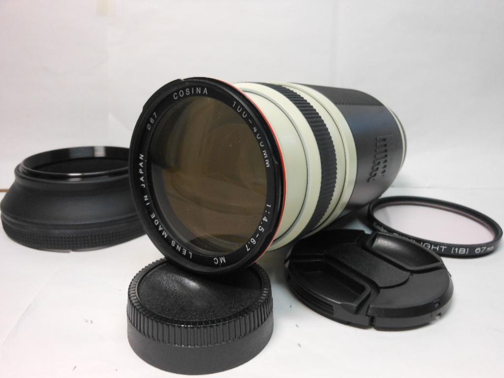 ☆希少美品級☆ コシナー ＣＯＳＩＮＡ AF 100-400mm F4.5-6.7 ＭＣ ニコン用 超望遠レンズ 人気憧れの白レンズ！！