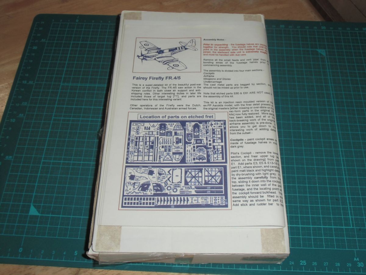 1/48　フェアリー ファイアフライ Mk.4/5　FLIGHTPATH　レジン製キット/エッチングパーツ・メタルパーツ　Fairey Firefly FR.4/5　