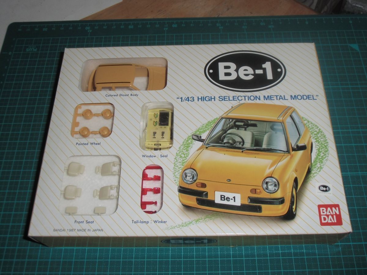 1/43　日産　Be-1　バンダイ　HIGH SELECTION METAL MODEL　メタルボディ　ミニカー