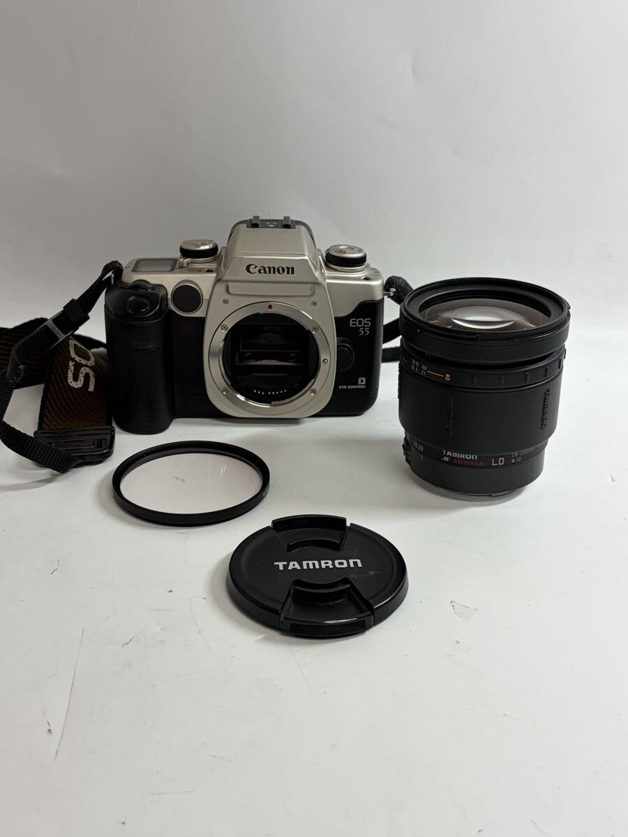 Canon EOS 55 フィルム一眼レフカメラ TAMRONレンズセット