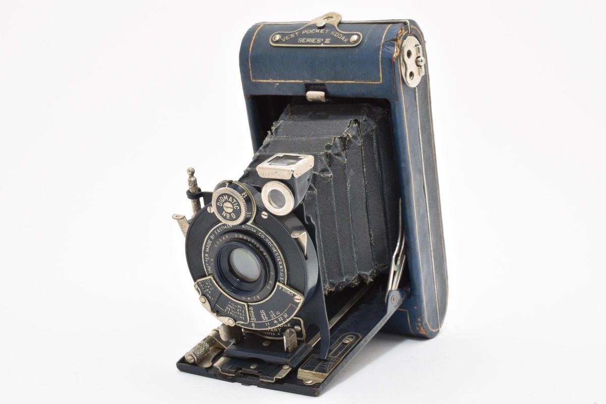 ★希少品★ Kodak コダック VEST POCKET KODACK SERIES III 83mm F6.3 ベスト ポケット コダック ブルー #758W0685042