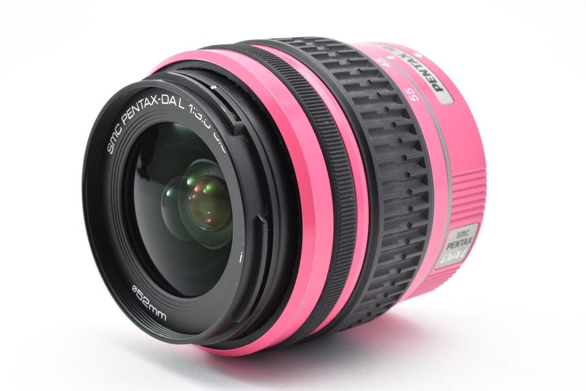 ★PENTAX ペンタックス DA L 18-55mm F3.5-5.6 AL ピンク #791W065552