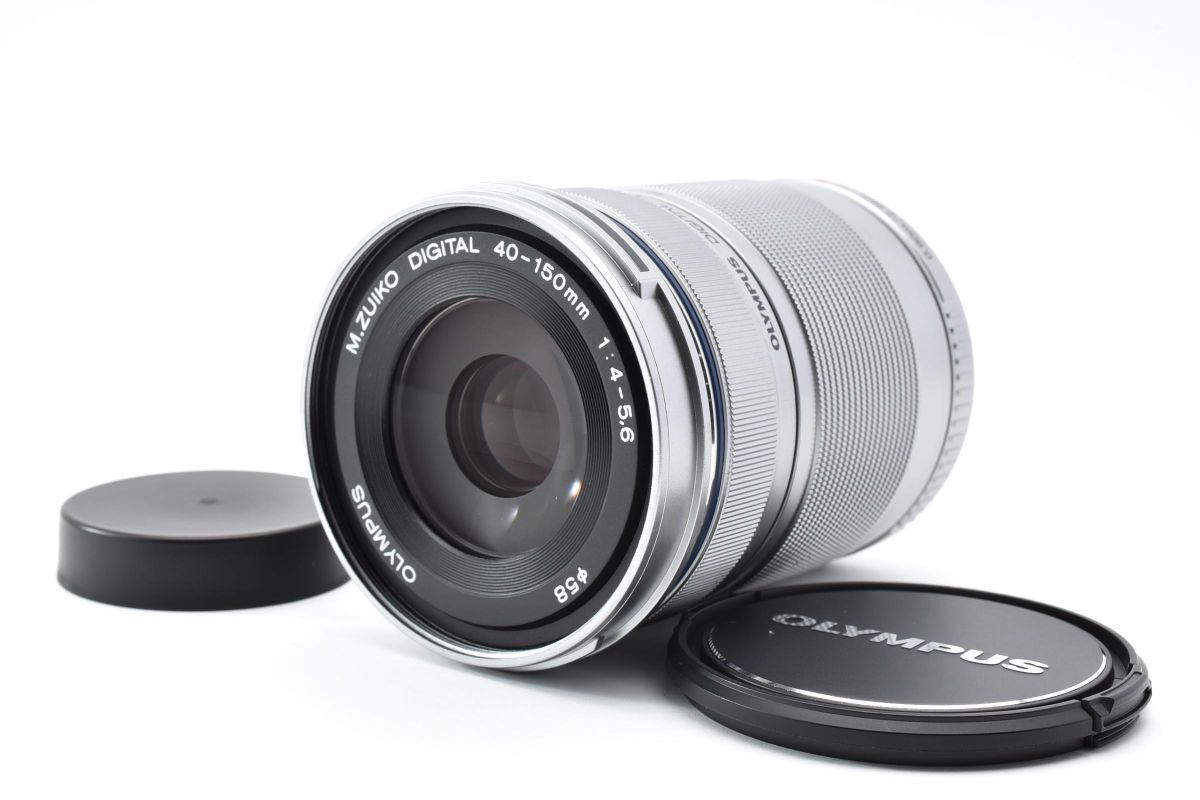 ★良品★ OLYMPUS オリンパス M.ZUIKO DIGITAL ED 40-150mm F4-5.6 R ED MSC シルバー #795W063397