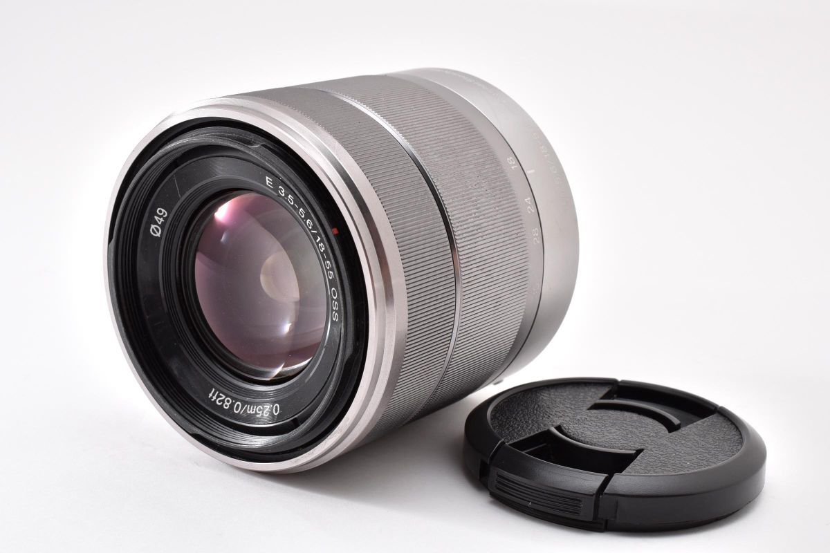 ★良品★ SONY ソニー E 18-55mm F3.5-5.6 OSS SEL1855 シルバー ソニーEマウント #828W072285