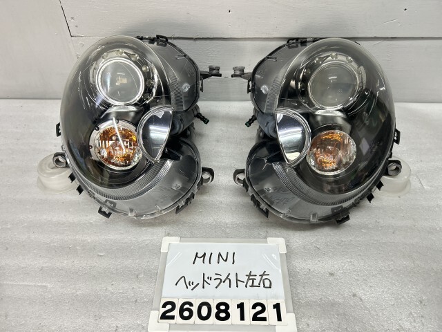BMW ミニ クーパー ZF16 ヘッドライト 純正 左右 セット インナーブラック HID 後期 R55 R56 クラブマン ハンプトン 0301225679 T3 018745