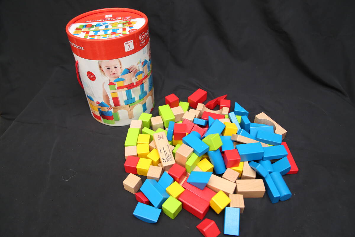 Hape(ハペ) 積み木(白木&カラー)100