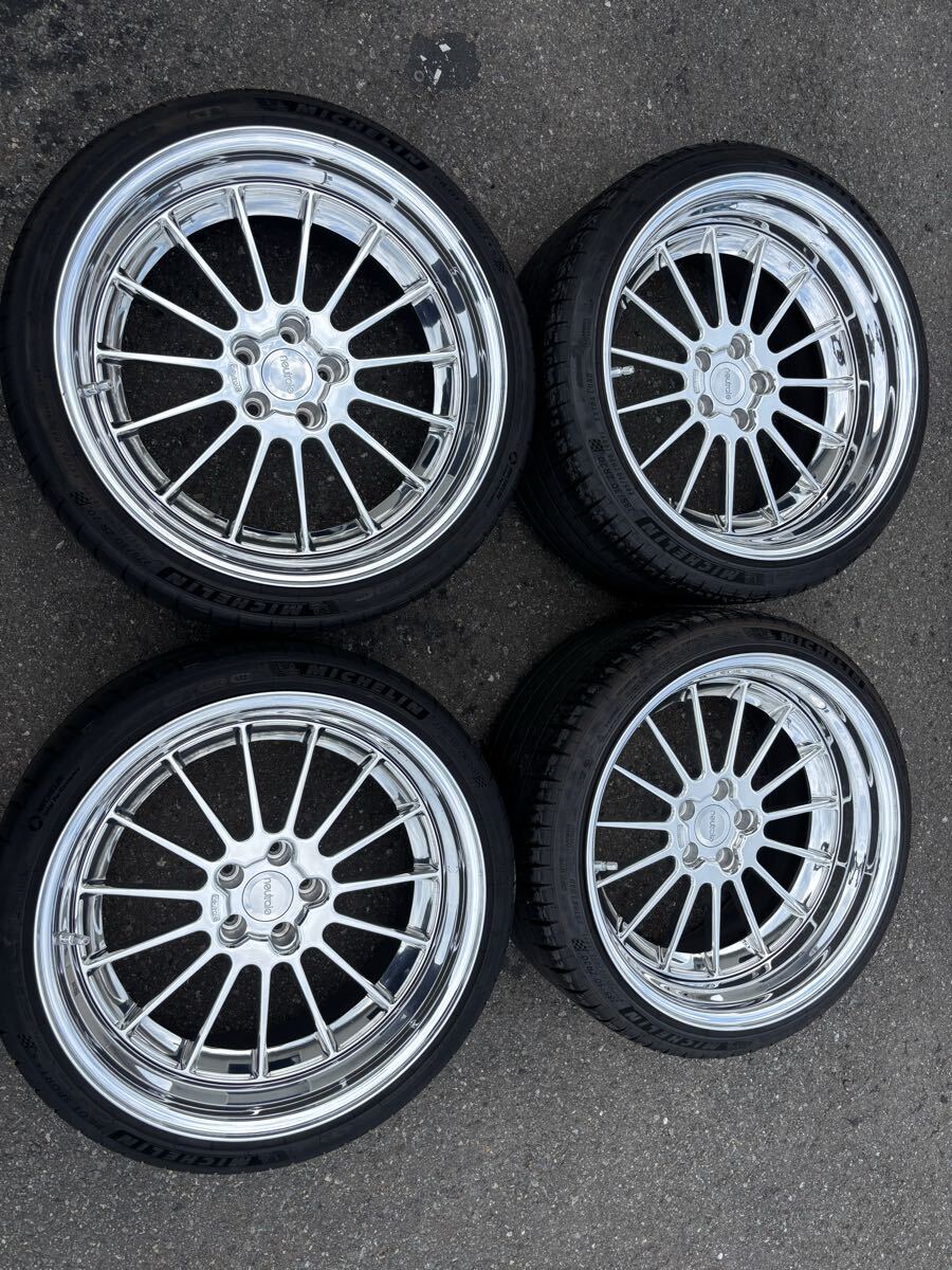 neutral ニュートレイル 鍛造ホイール 4本セット BMW PCD 112 M3 M4 G80 G82 2000キロ使用　ミシュラン4S 275/30 285/30 HRE agio アメ鍛