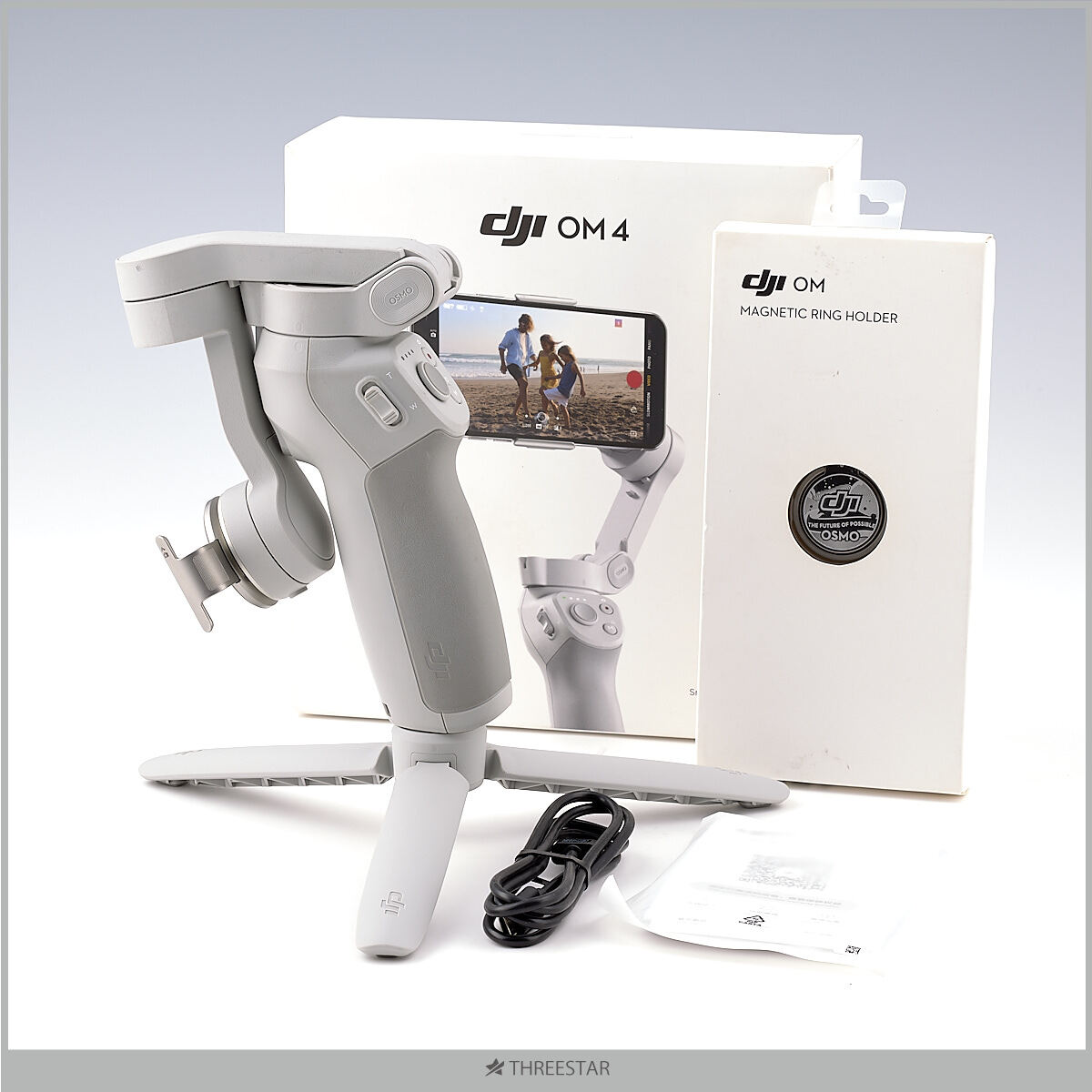 DJI OM4 スマートフォン用 ジンバルスタビライザー リングホルダーセット