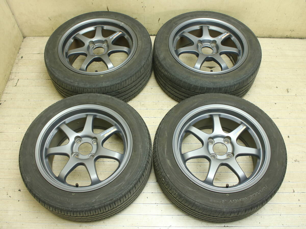 送料無料 (沖縄/離島除く) A-TECH FINAL SPEED ERASER 185/55R15 205/50R15 6.5J 7J PCD 100 4H 4本 ファイナルスピード イレーサー
