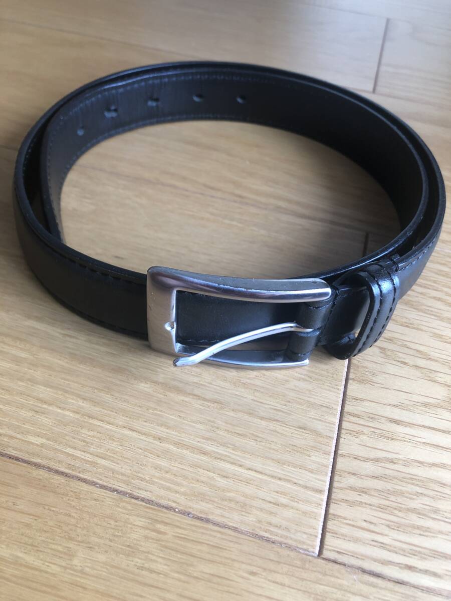  日本製/ 本革 /Paul Smith ポールスミス レザーベルト/XL約103cm 幅3cm/ 黒 /メンズ