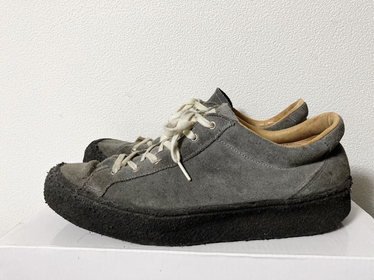 George Cox オールド 英国製 スエード モンキーシューズ UK8 グレー ブラック ブーツ ラバーソール MADE IN ENGLAND 12399 スニーカー型