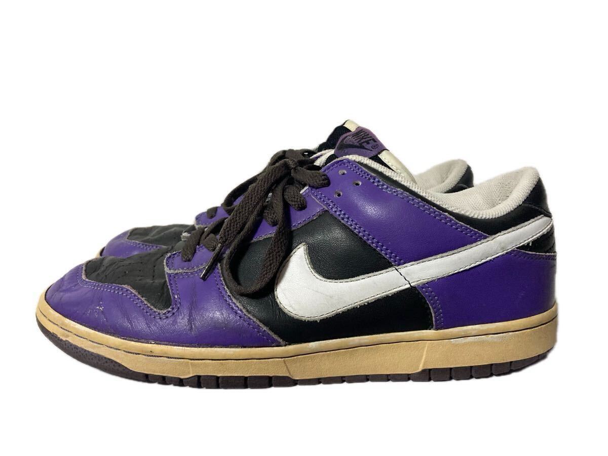 NIKE 05年製 DUNK LOW Varsity Purple / Black / White 309431-014 US10 28cm 紫 パープル 黒