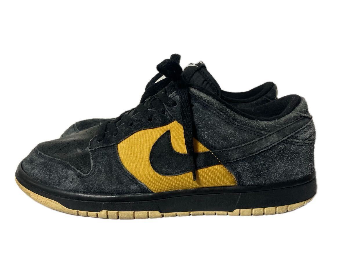 NIKE 10年製 DUNK LOW '08 CL ND Black / Gold Dart US10 28cm 318020-007 黒 黄色 スエード 