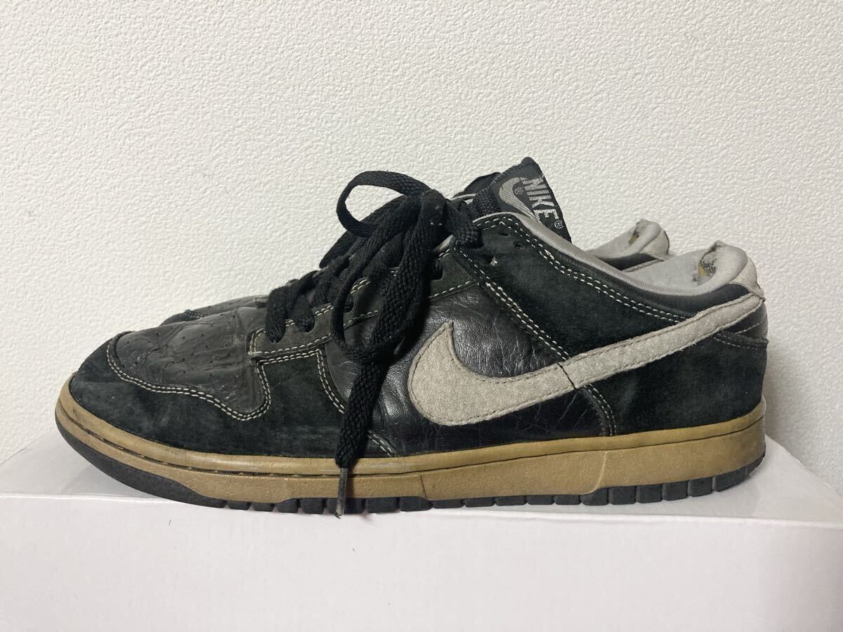 NIKE 04年製 DUNK LOW 'Tony Parker' Black/Metallic Silver 304714 005 US9.5 27.5cm 黒 グレー スパーズ 