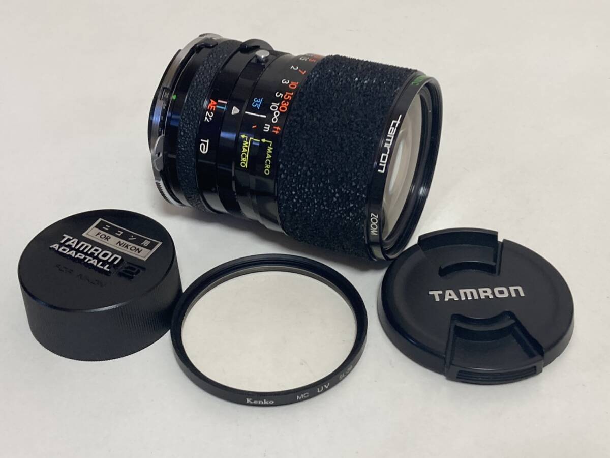 TAMRON ZOOM MACRO 35-80mm F2.8-3.5 BBAR MULTIC Nikon Fマウント ズームレンズ タムロン USA PAT