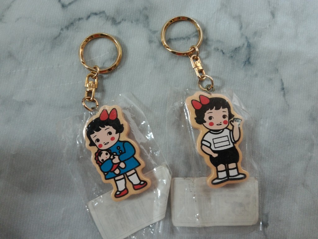 ●●●●となりのみよちゃん●キーホルダー●木製雑貨●2種●昭和●レトロ●●●●