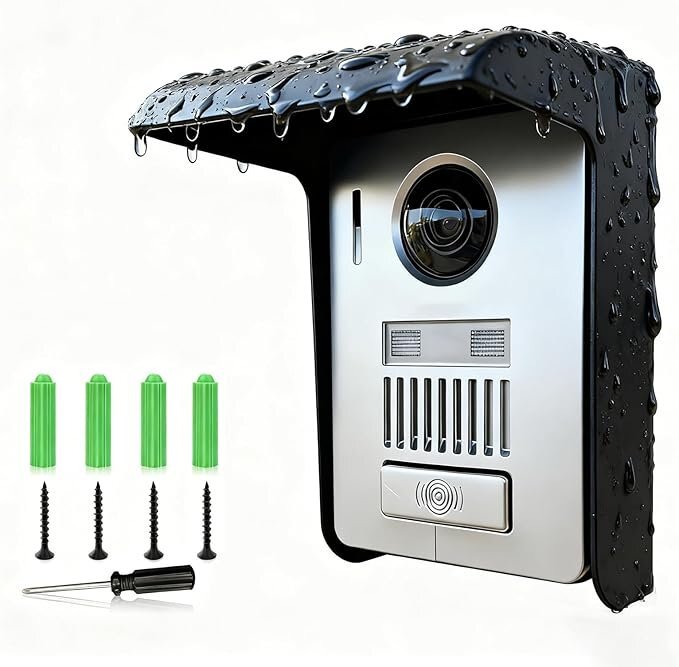 ☆ 屋外インターホンカバー YG-F90 ドアベルプロテクター◆悪天候の日でも鮮明にモニターに映る1,991円
