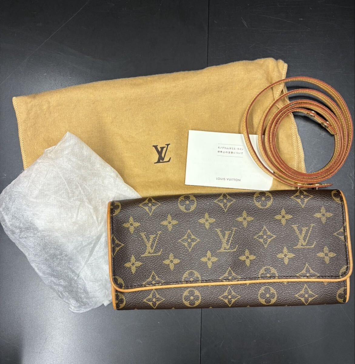 ルイヴィトン ポシェットツインGM LV モノグラム ショルダーバッグ モノグラムキャンバス M51852 LOUIS VUITTON 1A2478