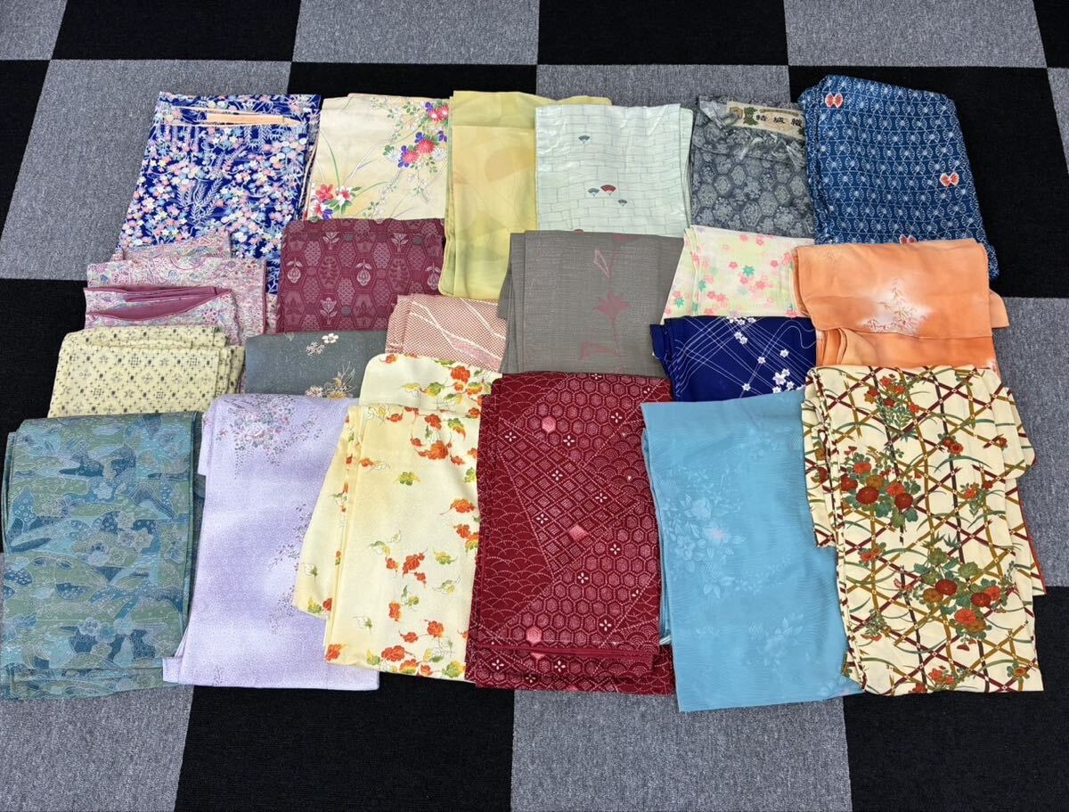 着物 小紋 まとめ 20点 花柄 着物 和服 ハンドメイド リメイク 和装 アンティーク