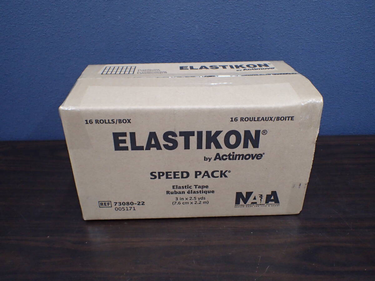 Elastikon エラスティックテープ 16ロール入り BOX SPEED PACK スピードパック 未開封 ハードタイプ 伸縮テープ 激安1円スタート